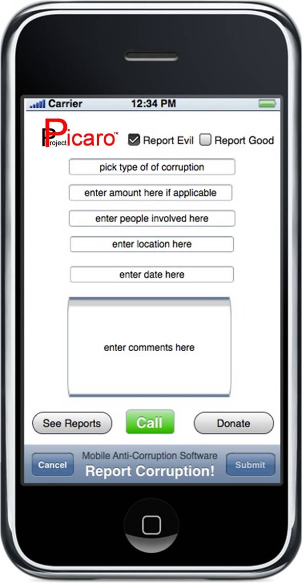 PicaroSoft mobile anti-corruption software